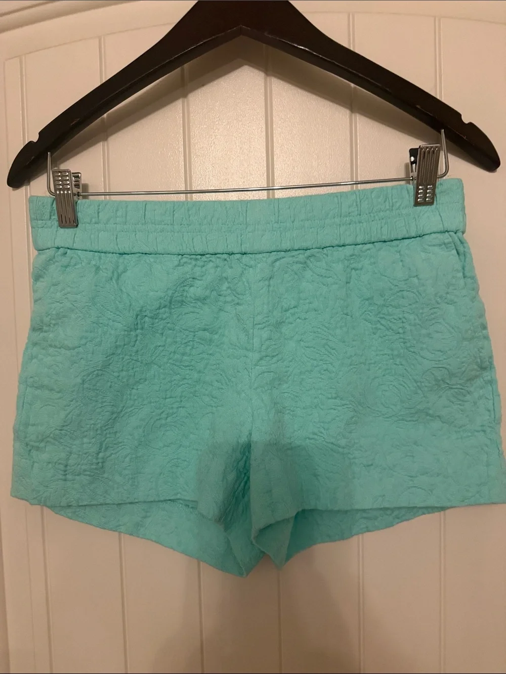 J. Crew Quilted Mint Shorts